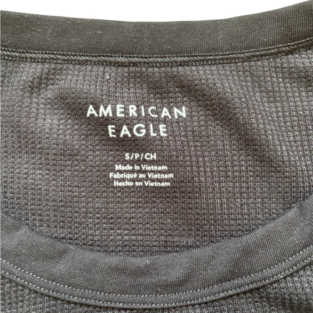 American Eagle Outfitters Blue Fitted Short Sleeve Tee - Picture 2 of 2